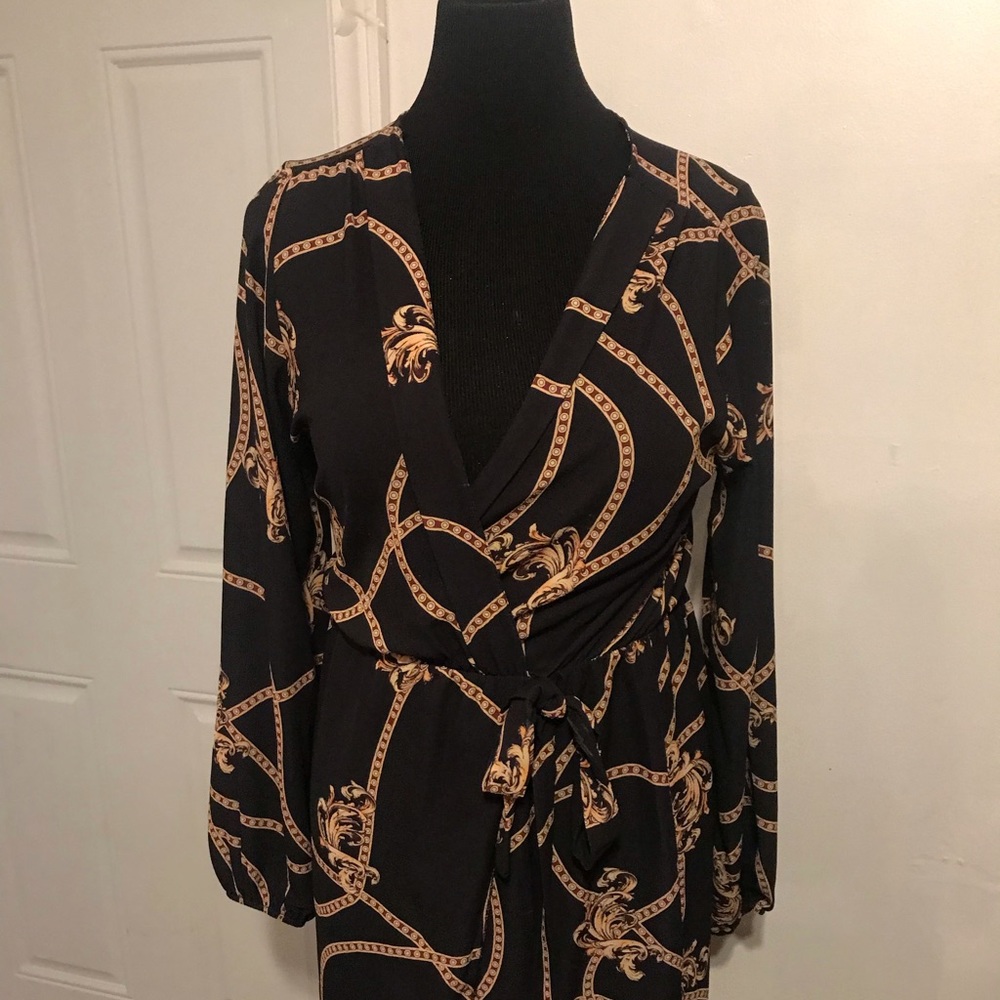 Gold Chain Design Dress